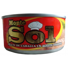 Atún Montesol de 170 g., Filete de Caballa en aceite vegetal por 48 unidades.